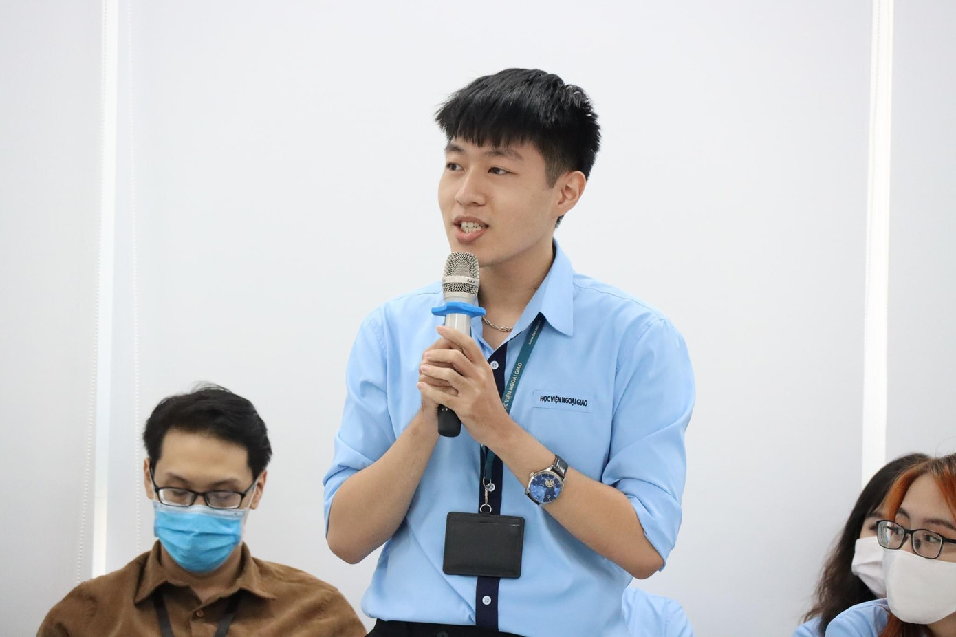 Sơn Anh đã gây ấn tượng khi tham gia cuộc thi DAV's Leaders 2018 và trở thành Khóa phó Khóa 45.