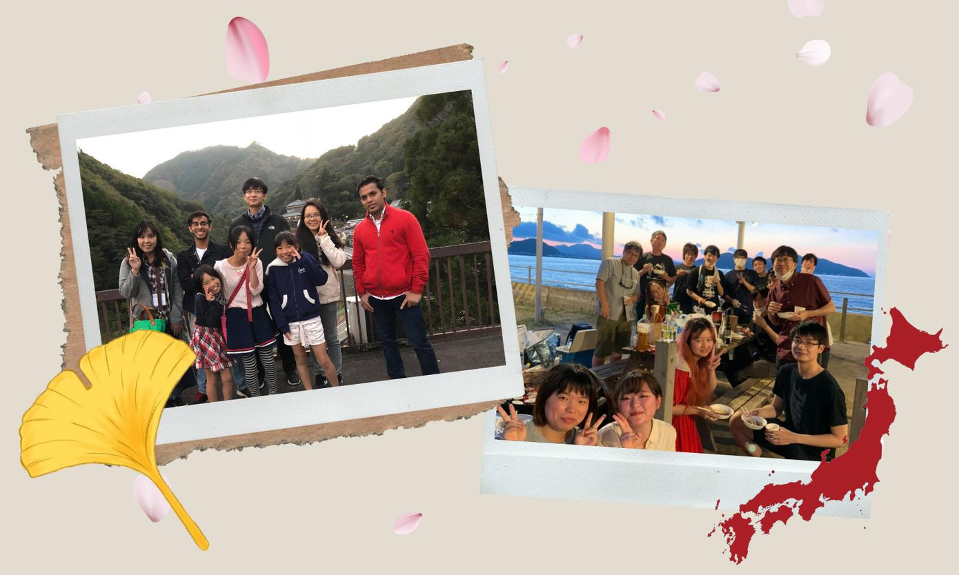 Đi chơi cùng bạn học.