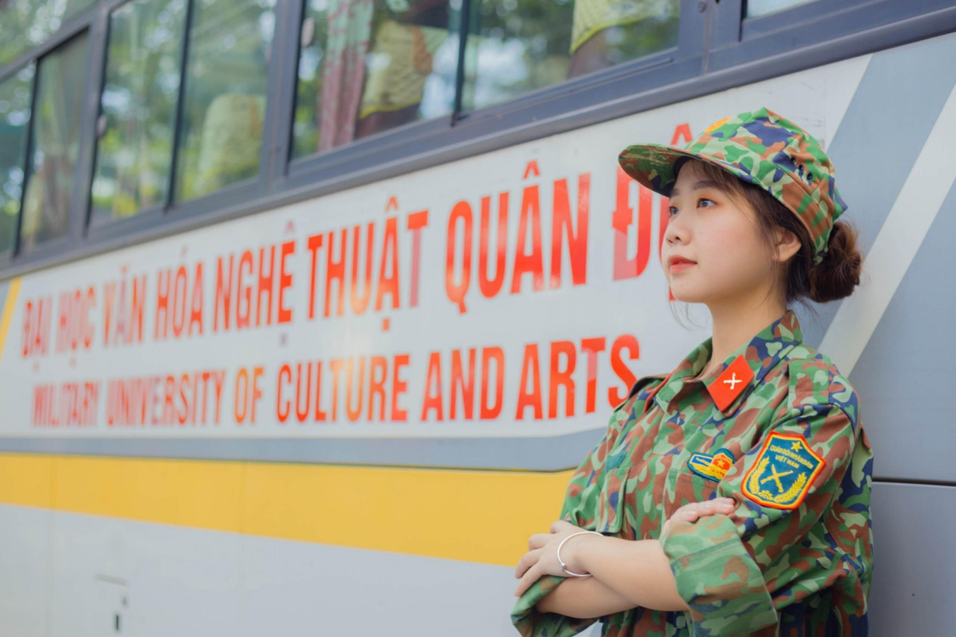 Nhập ngũ ở tuổi 16 Phương Anh thêm biết thêm vô vàn kiến thức cũng như kỹ năng.