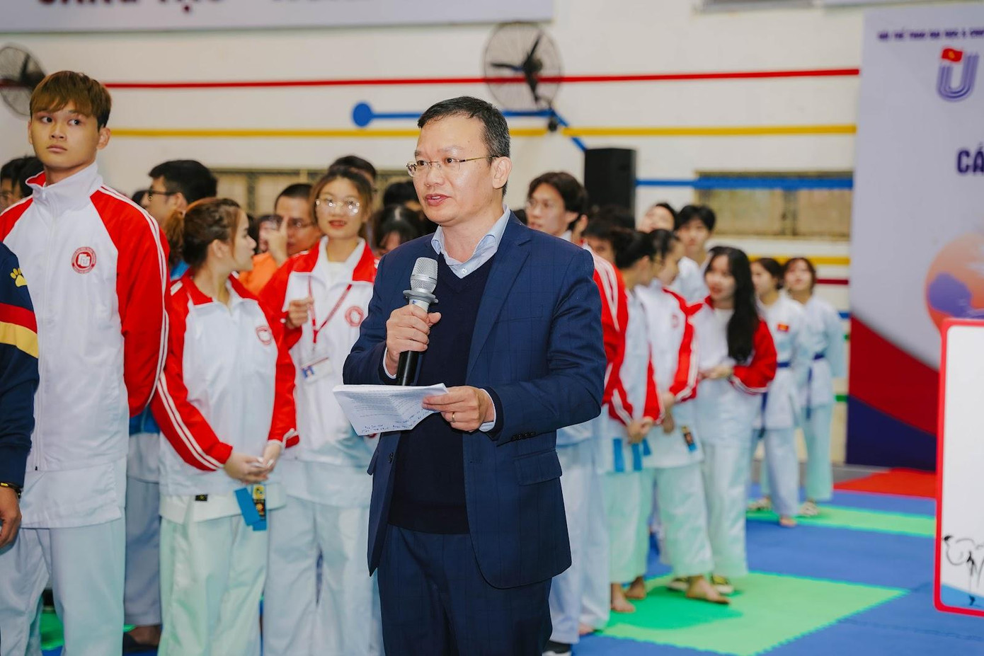 Ông Nguyễn Hồng Minh – Phó Tổng Cục trưởng, Tổng Cục Thể dục Thể thao phát biểu khai mạc giải đấu.