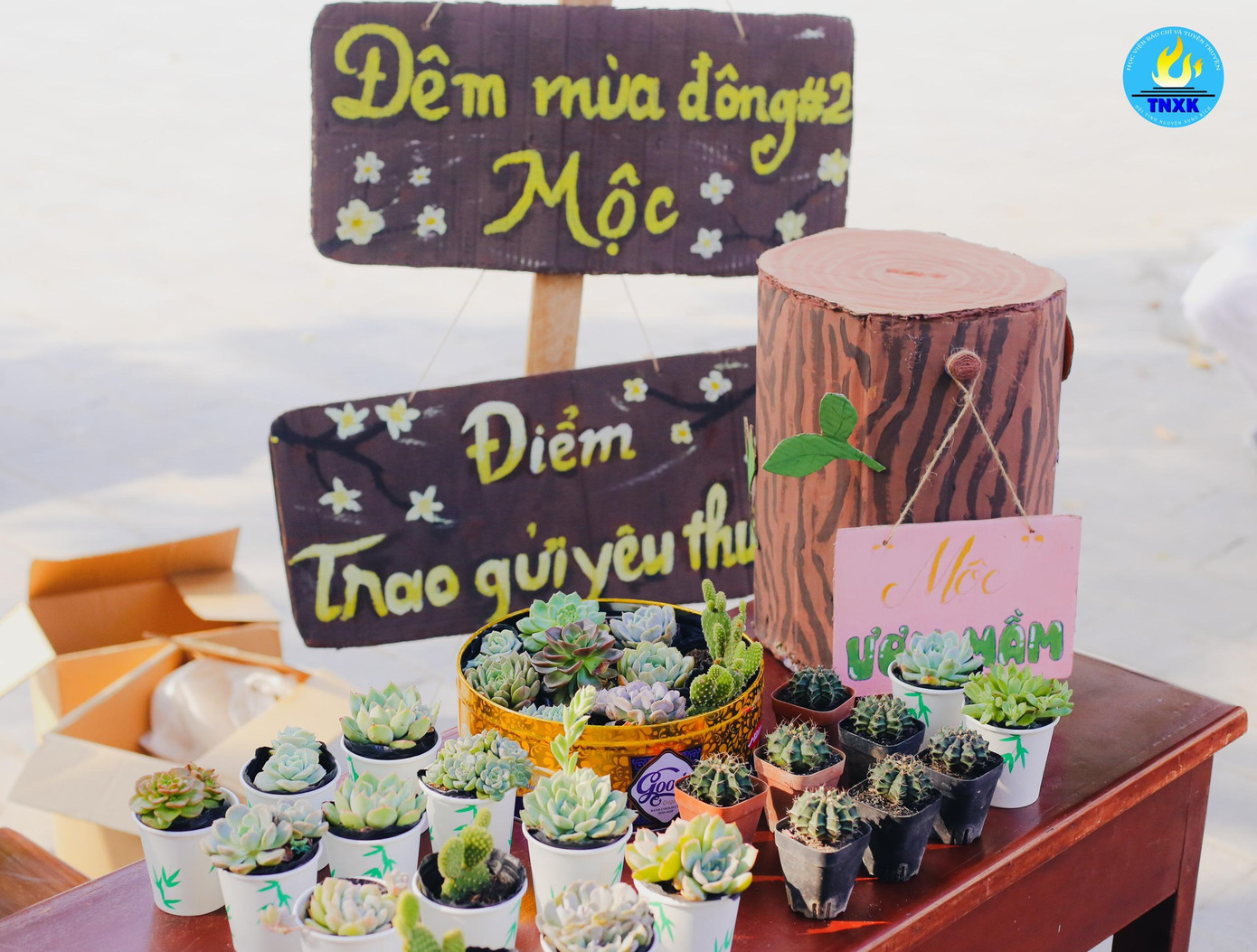 “Ươm” đã bắt đầu đặt bàn gây quỹ từ ngày 28/11 - Ảnh: BTC. “Ươm” đã bắt đầu đặt bàn gây quỹ từ ngày 28/11 - Ảnh: BTC.