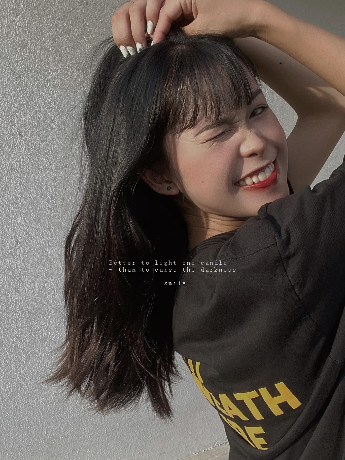 Cựu sinh viên Học viện Tài chính sở hữu vẻ tươi tắn và tràn đầy năng lượng