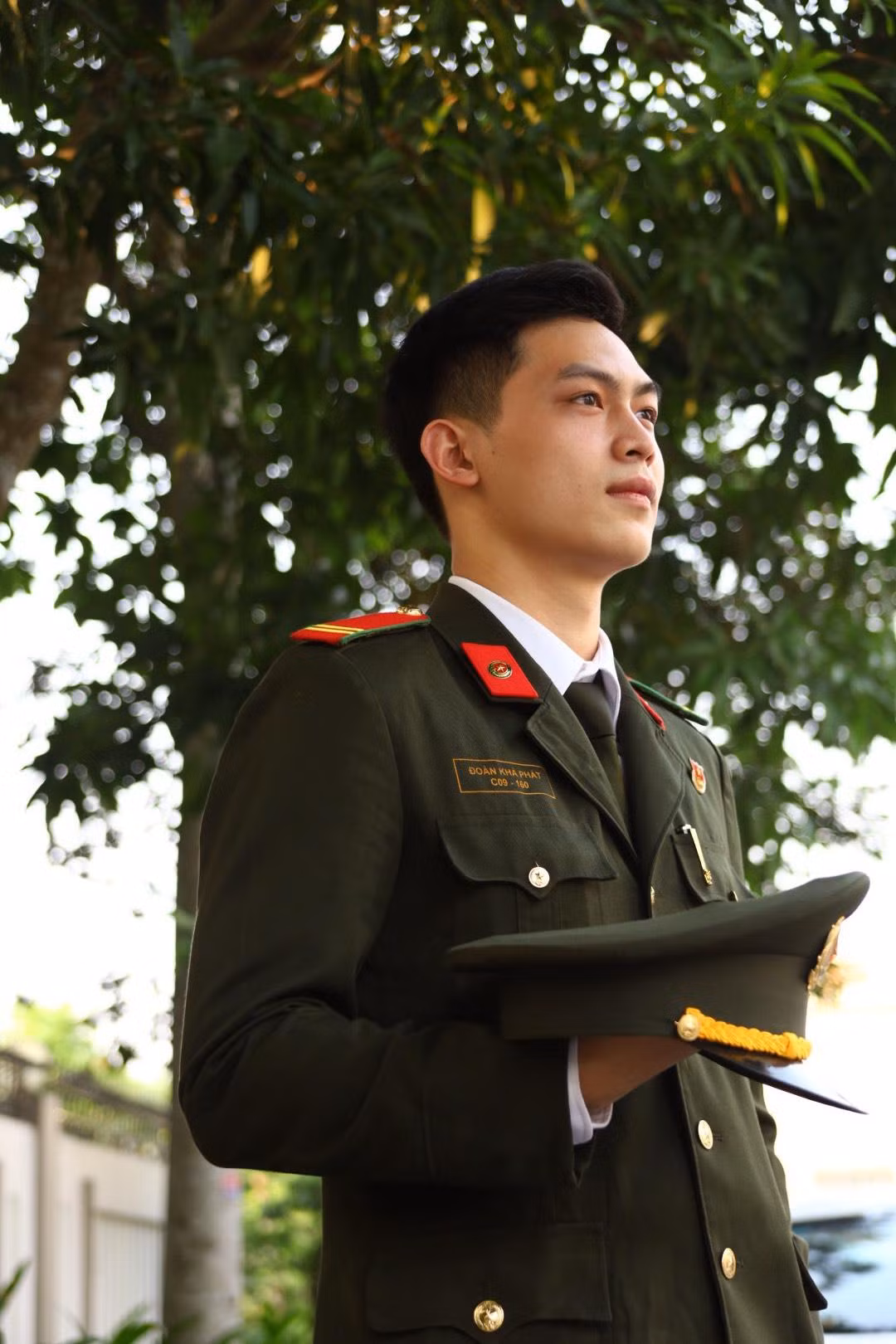 Đoàn Khả Phát hiện đang công tác và học tập tại K01 Bộ Tư lệnh Cảnh vệ - Bộ Công an.