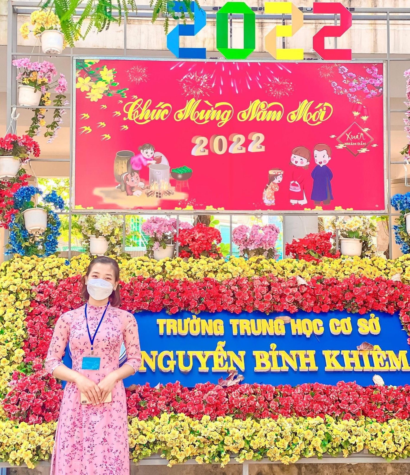 Thúy Ngân đang trong đợt thực tập năm cuối trước khi tốt nghiệp chuyên ngành Toán.