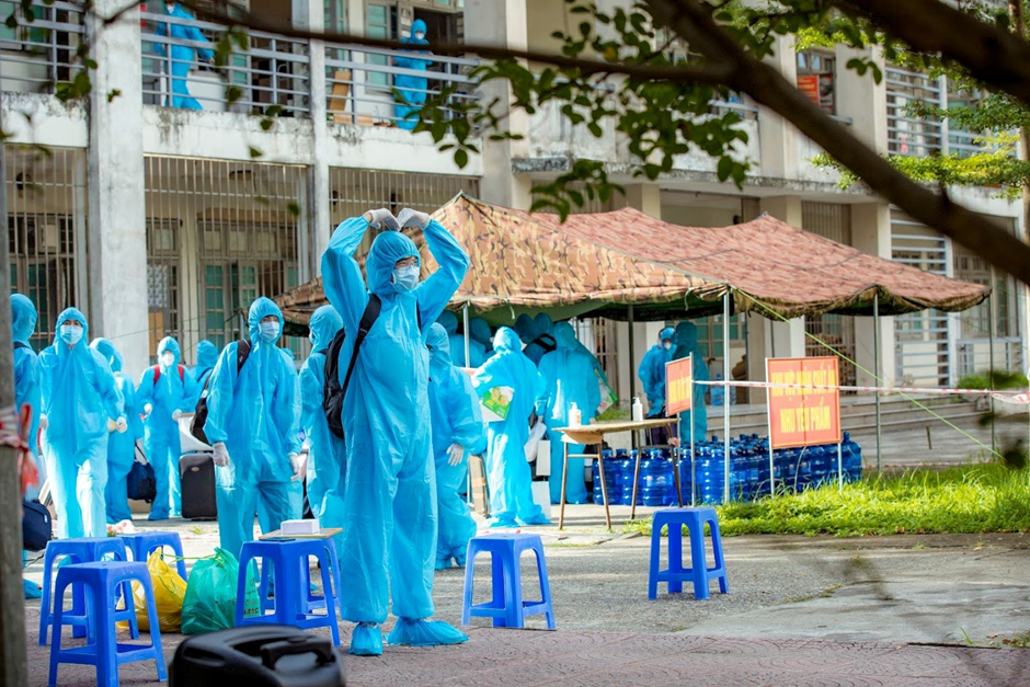 Sinh viên Liên chi hội Bác sĩ đa khoa trở về sau quá trình chống dịch COVID - 19 tại tỉnh Bắc Ninh.