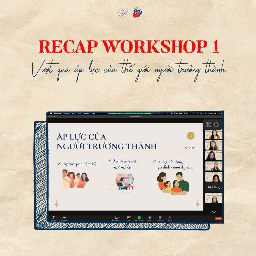 Workshop 1 - Graphite: "Vượt qua áp lực thế giới người trưởng thành" với Đại sứ Đặc mệnh Toàn quyền nước CHXHCN Việt Nam tại Cộng hòa Phần Lan và Estonia Đặng Thị Hải Tâm được CLB Lễ tân Ngoại giao tổ chức trực tuyến trên nền tảng Zoom.