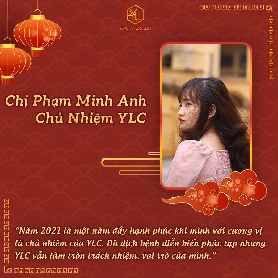 Minh Anh giữ vị trí Chủ nhiệm Câu lạc bộ Thủ lĩnh trẻ - câu lạc bộ duy nhất được bảo trợ bởi Ban điều hành chương trình Chất lượng cao và trực thuộc Đoàn thanh niên Học viện Tài chính.