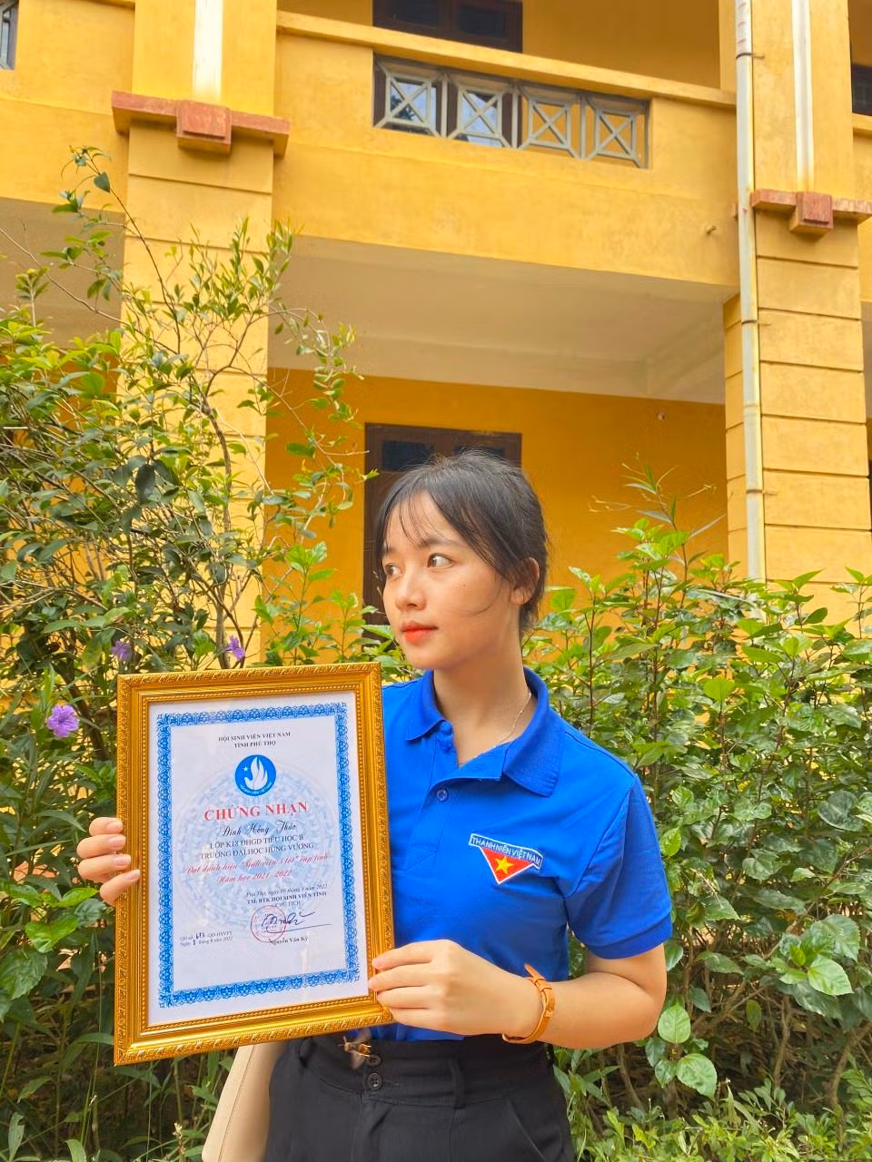 Đinh Hồng Thảo đạt Danh hiệu Sinh viên 5 tốt cấp tỉnh Phú Thọ.