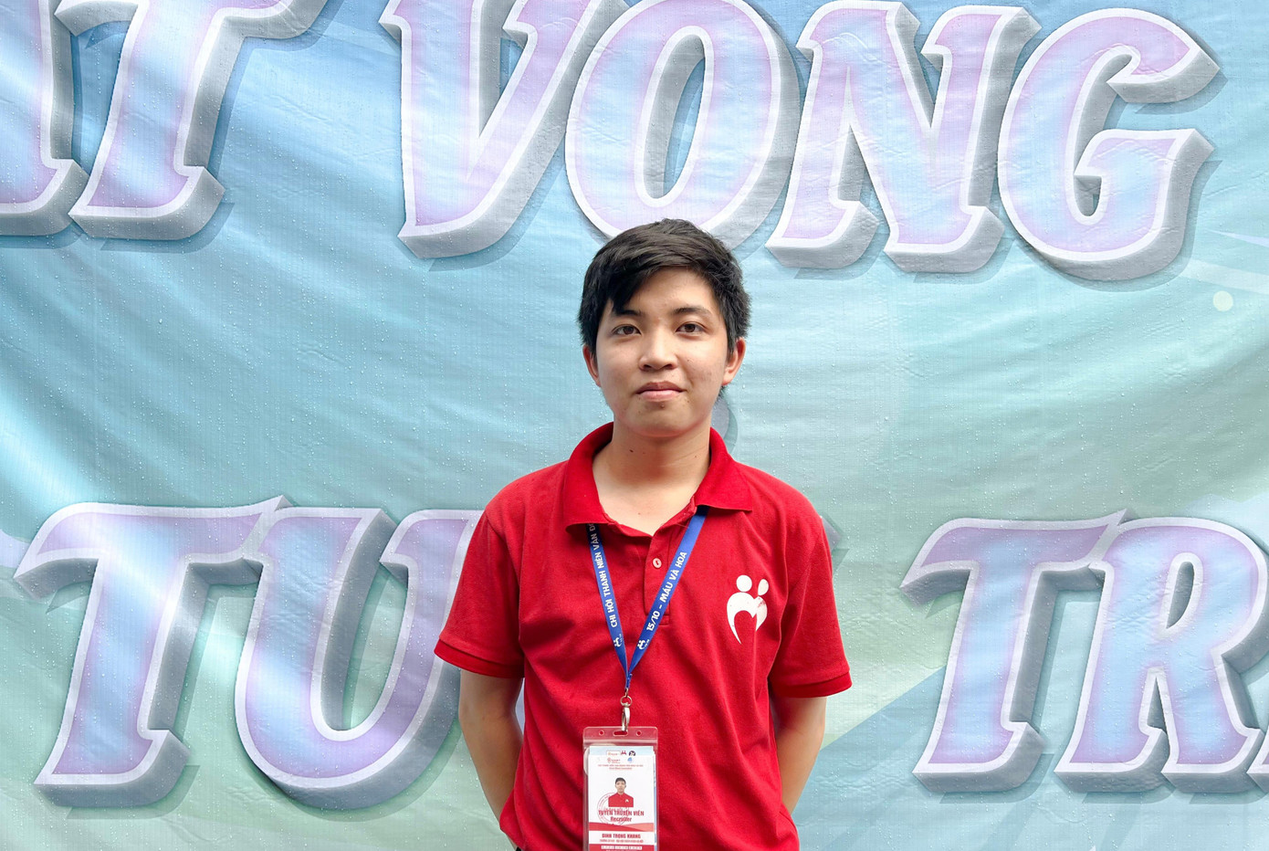 Đinh Trọng Khang - Đội trưởng Đội thanh niên vận động hiến máu trường Đại học Bách Khoa Hà Nội.