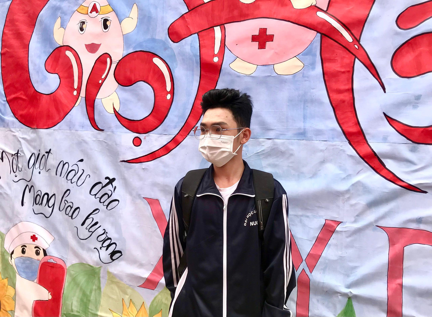 Nguyễn Trọng Cầu, sinh viên năm ba lớp 64KT8, trường Đại học Xây dựng Hà Nội.