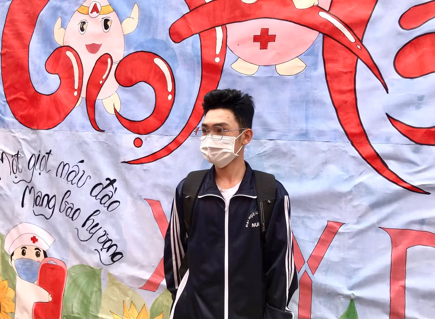 Nguyễn Trọng Cầu, sinh viên năm ba lớp 64KT8, trường Đại học Xây dựng Hà Nội.