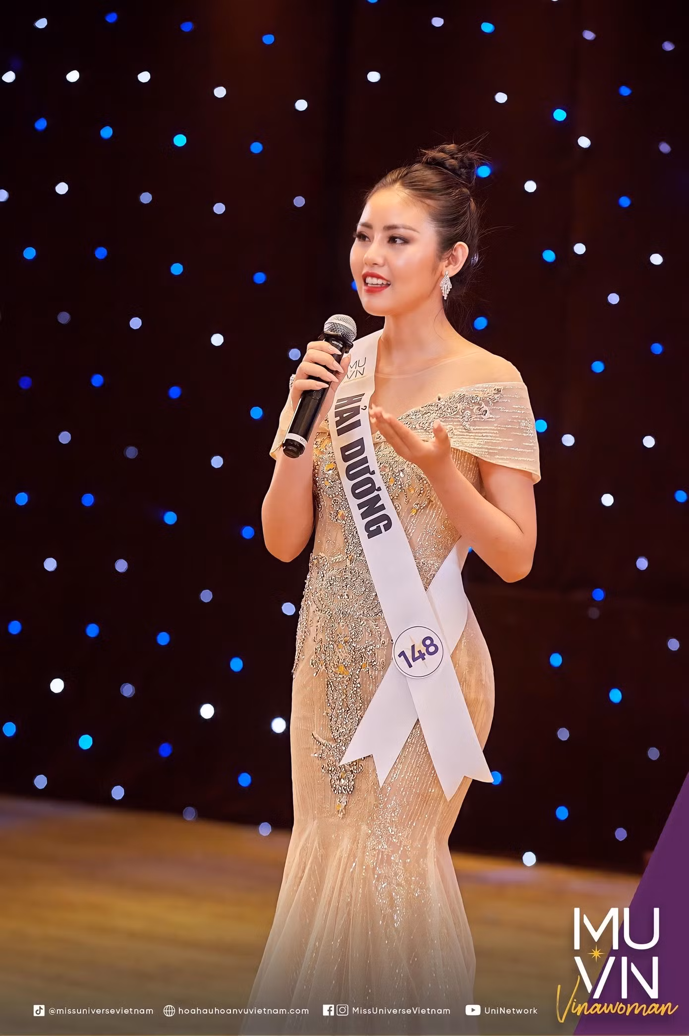 Đại học Thủy lợi là nơi phát hiện và giúp Ngọc bồi dưỡng những đam mê của bản thân, cô chia sẻ thêm trong đêm Chung kết. Đại học Thủy lợi là nơi phát hiện và giúp Ngọc bồi dưỡng những đam mê của bản thân, cô chia sẻ thêm trong đêm Chung kết.