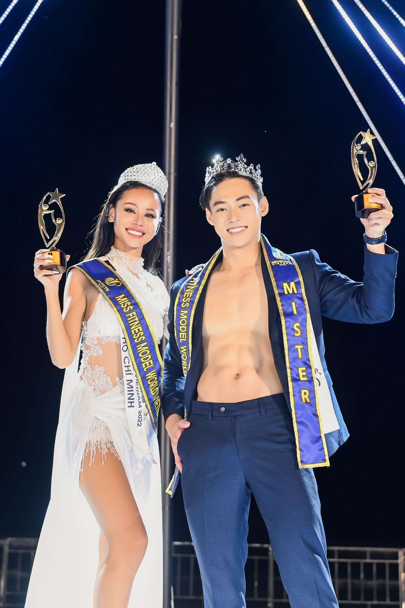 Kim Minh Sơn – Diễm My đăng quang Quán quân Fitness Model World Vietnam 2022.