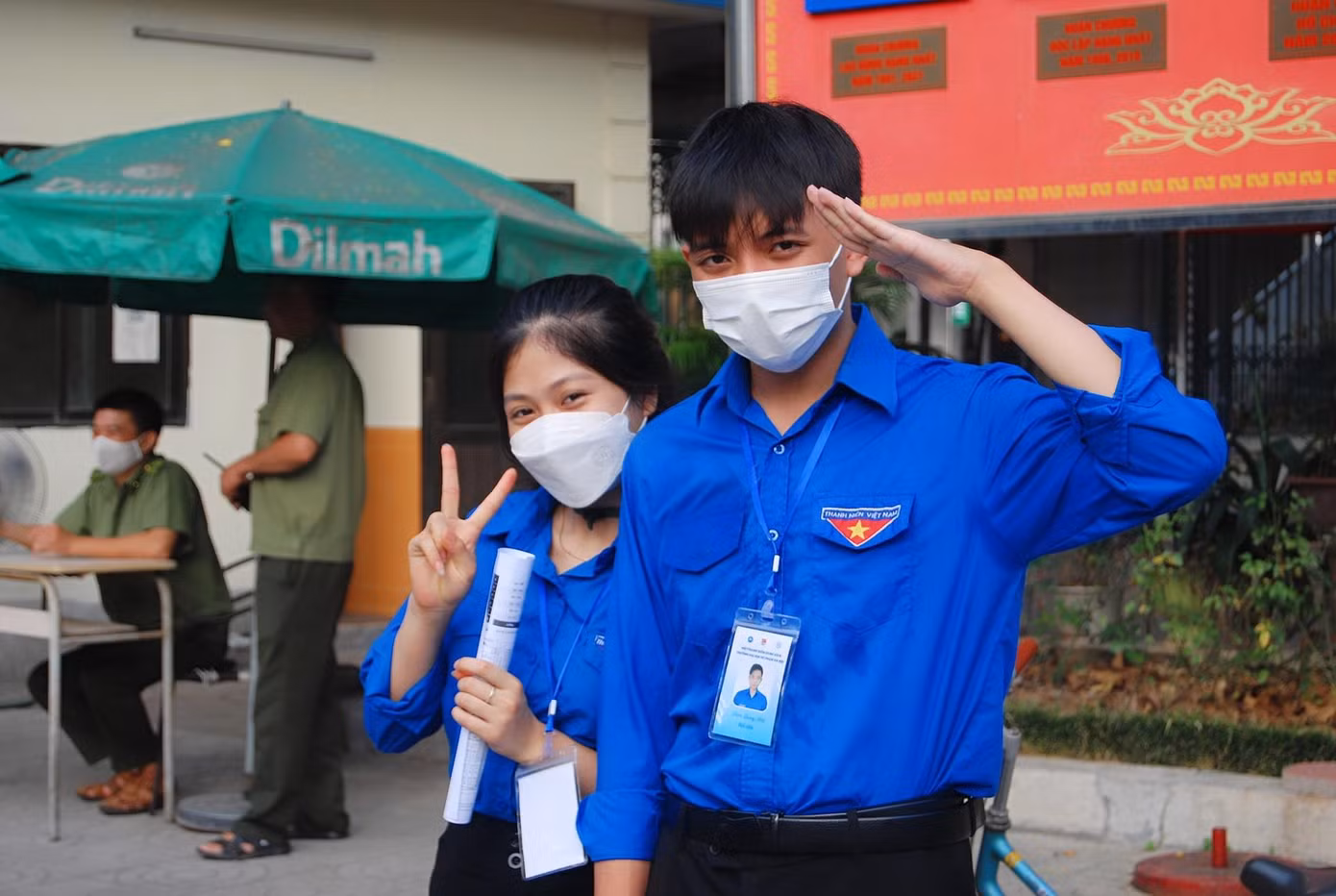 Quang Anh tham gia Chiến dịch thanh niên tình nguyện hè 2022.
