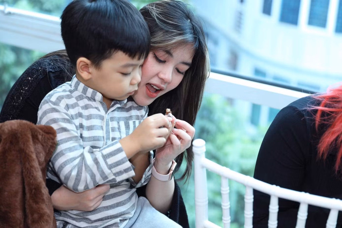 Lê Hà Phương trong những khoảnh khắc cùng người thân, gia đình.