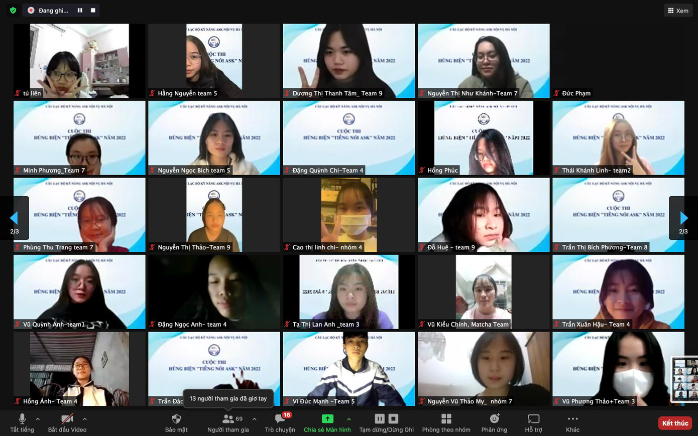 Cuộc thi hùng biện của Câu lạc bộ ASK “Tiếng nói ASK” vừa được khởi động tháng 1 vừa qua.