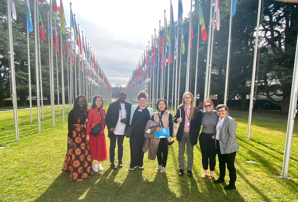 Từ ngày 14/3-18/3/2022, đại diện 10 Quán quân thanh niên về Giải trừ quân bị của Liên Hiệp Quốc (UN Youth Champion for Disarmament) đã tham gia chuyến thăm quan học tập thực tế tại trụ sở Liên Hiệp Quốc tại Geneva, Thuỵ Sỹ.