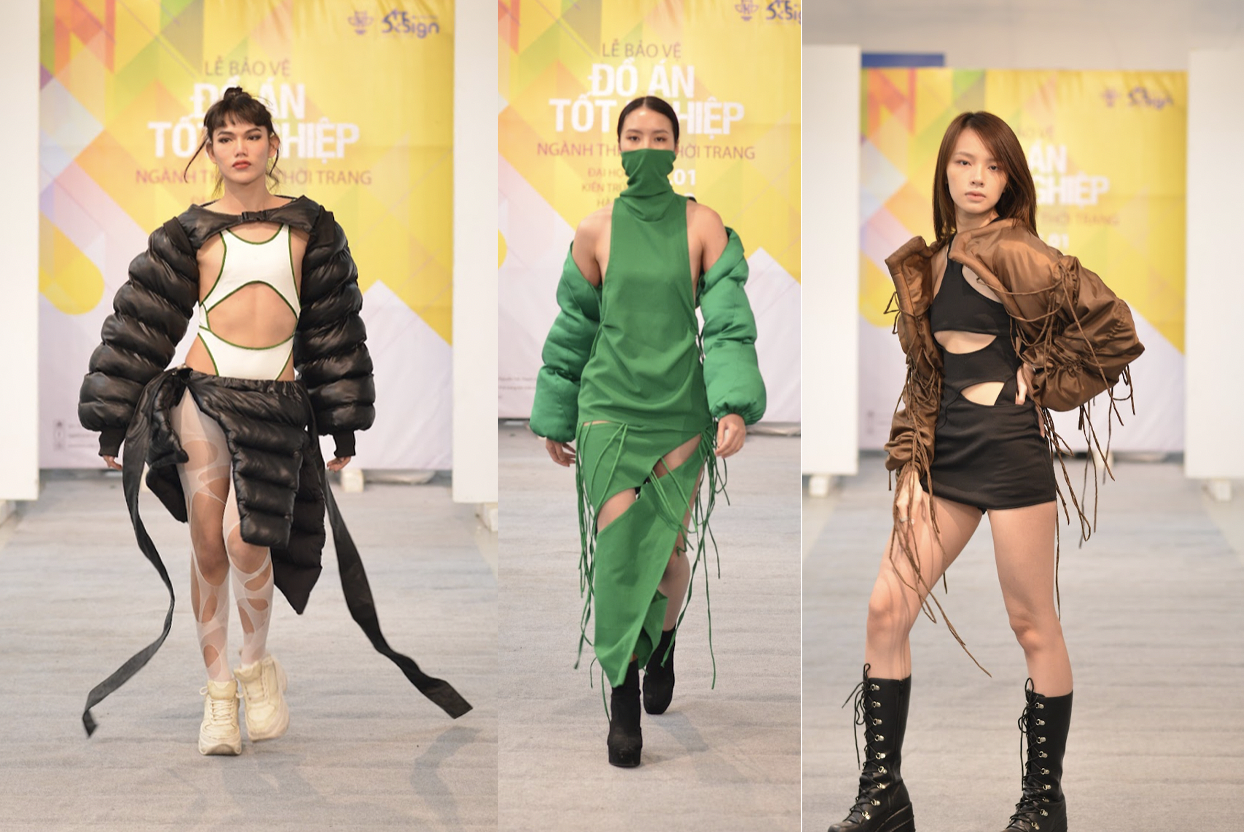 BST Forest, tác giả Đào Yến Hoa lấy cảm hứng từ rừng rậm nhiệt đới với những thiết kế dạo phố ấn tượng. BST khai thác tone màu trầm và các đường nét Cut-Out từ các tầng lớp tán rừng, từ sự bí ẩn, nguyên sơ của rừng rậm nhiệt đới. BST Forest, tác giả Đào Yến Hoa lấy cảm hứng từ rừng rậm nhiệt đới với những thiết kế dạo phố ấn tượng. BST khai thác tone màu trầm và các đường nét Cut-Out từ các tầng lớp tán rừng, từ sự bí ẩn, nguyên sơ của rừng rậm nhiệt đới.