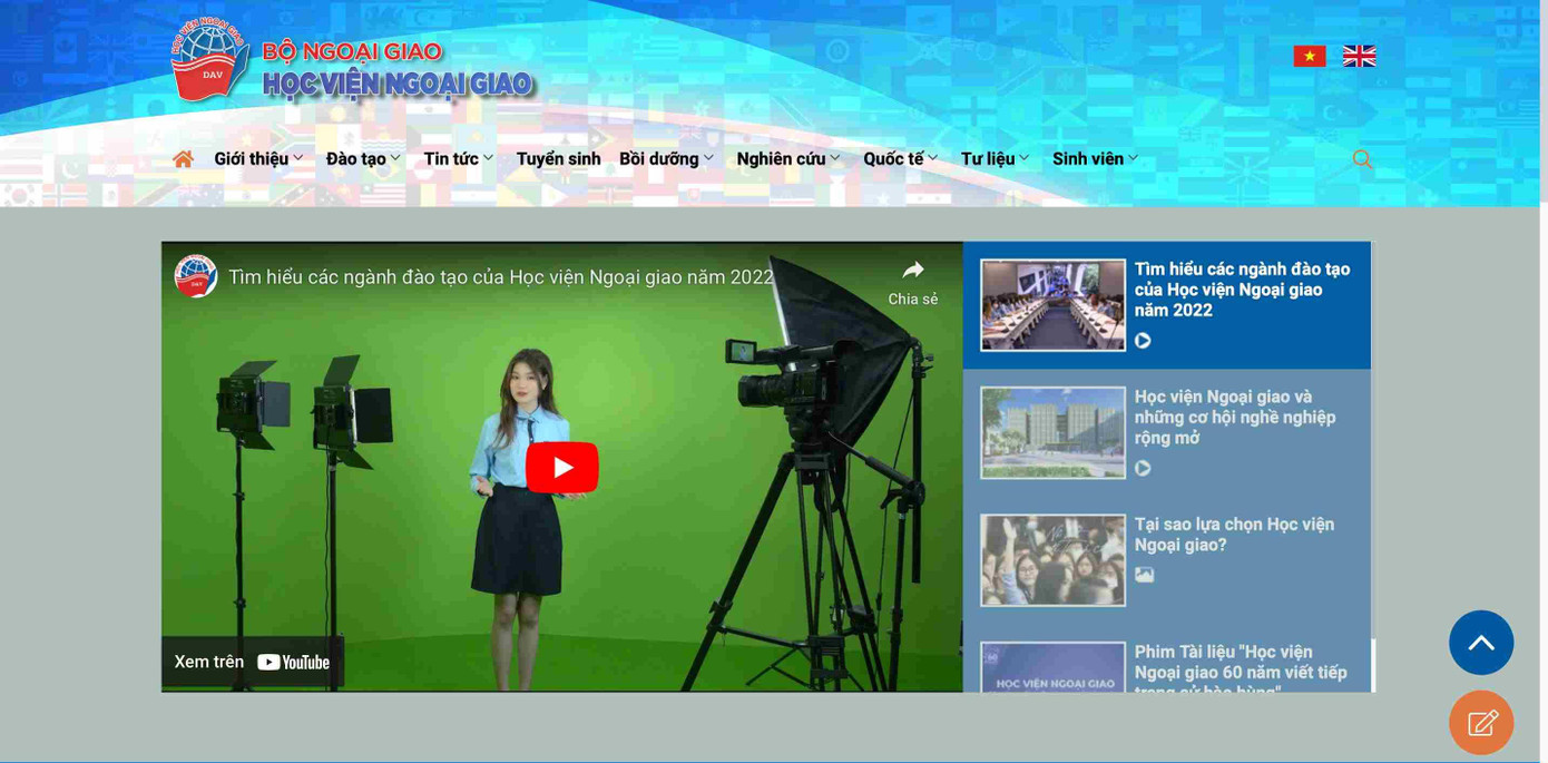 Yến Nhi trong "Tìm hiểu các ngành đào tạo của Học viện Ngoại giao năm 2022". Yến Nhi trong "Tìm hiểu các ngành đào tạo của Học viện Ngoại giao năm 2022".