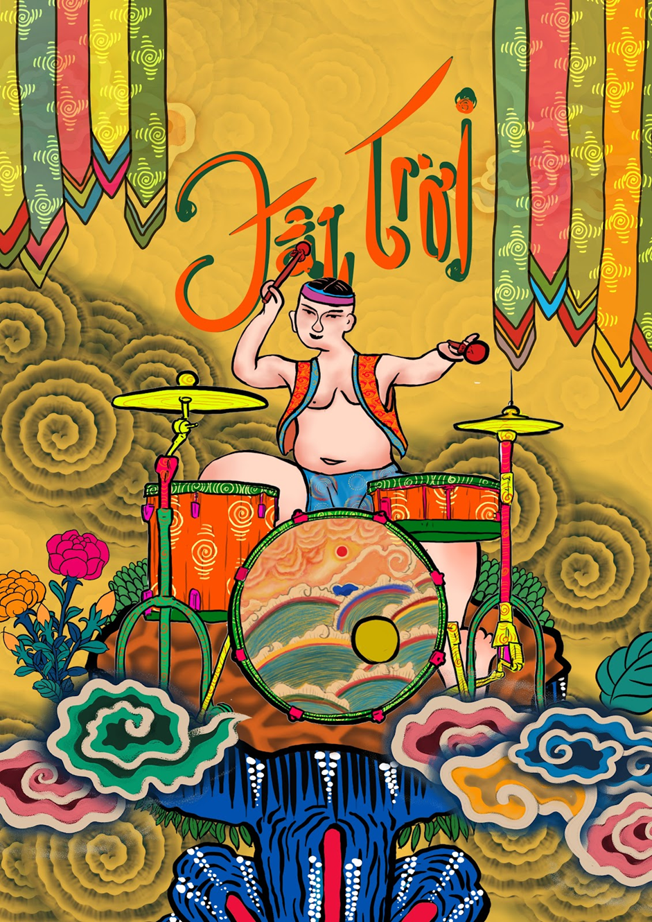 Bức Trống lấy hình tượng người trượng phu mạnh mẽ, kiên định - nét tính cách đặc trưng của những người chơi trống. Đó chính là một nhạc cụ đặc biệt và vô cùng quan trọng. Bức Trống lấy hình tượng người trượng phu mạnh mẽ, kiên định - nét tính cách đặc trưng của những người chơi trống. Đó chính là một nhạc cụ đặc biệt và vô cùng quan trọng.