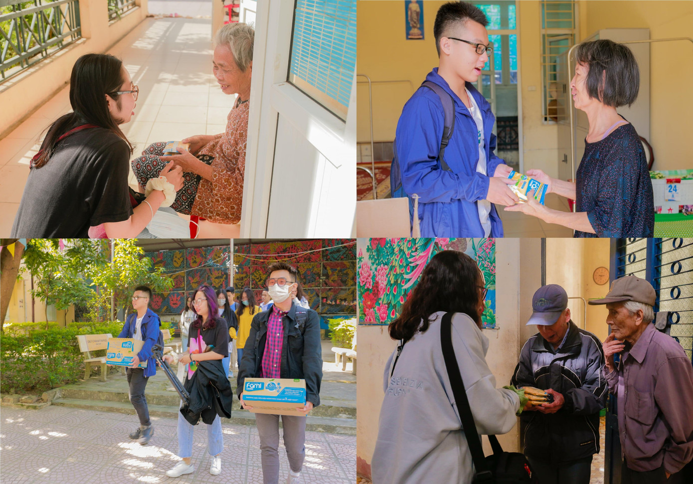 Hà An cùng các thành viên đã tổ chức dự án hướng đến những người già neo đơn mang tên The Felicity. Ảnh: The Felicity Project Hà An cùng các thành viên đã tổ chức dự án hướng đến những người già neo đơn mang tên The Felicity. Ảnh: The Felicity Project