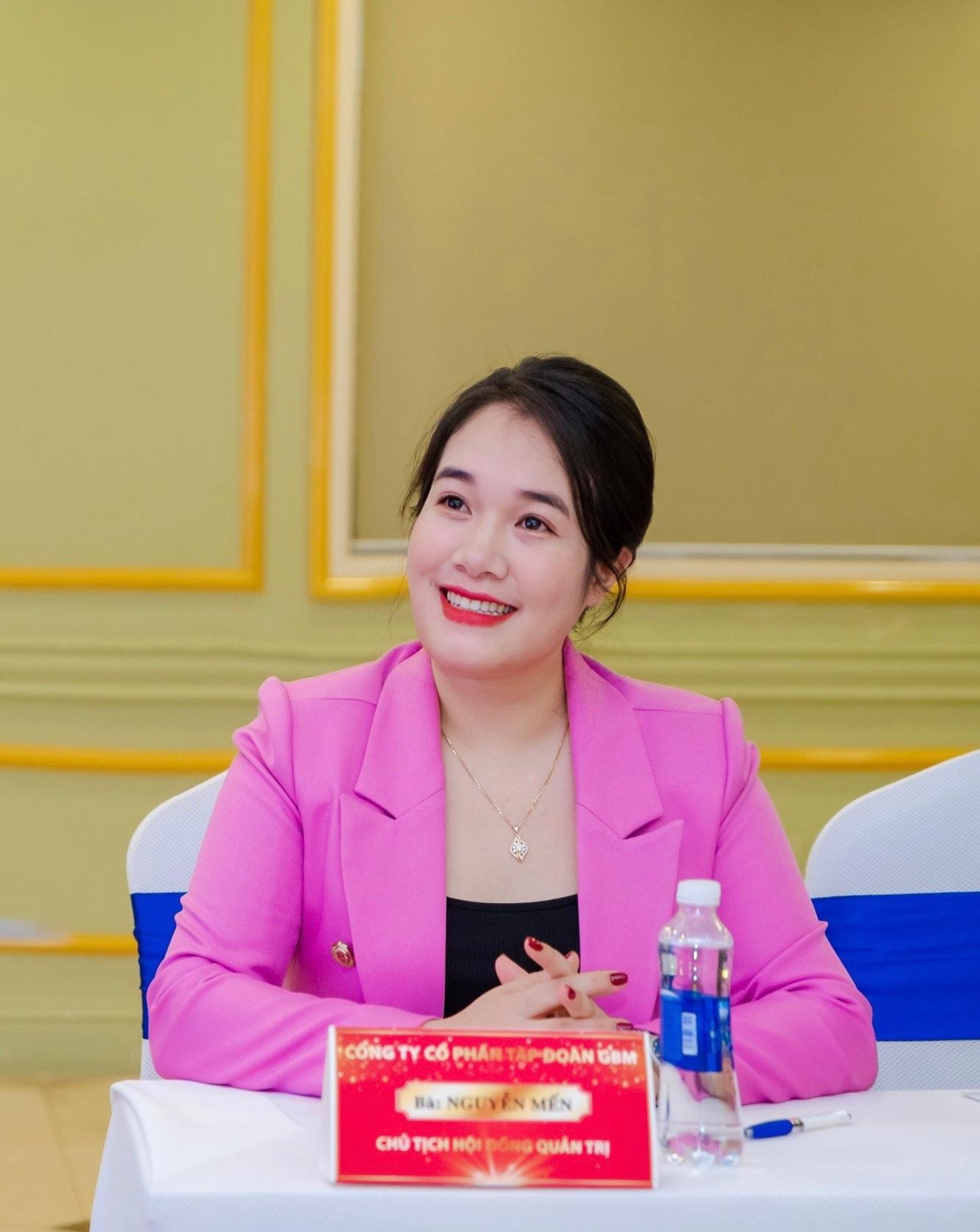 Bà Nguyễn Mến - Chủ tịch Tập đoàn GBM (GBM Group). Bà Nguyễn Mến - Chủ tịch Tập đoàn GBM (GBM Group).
