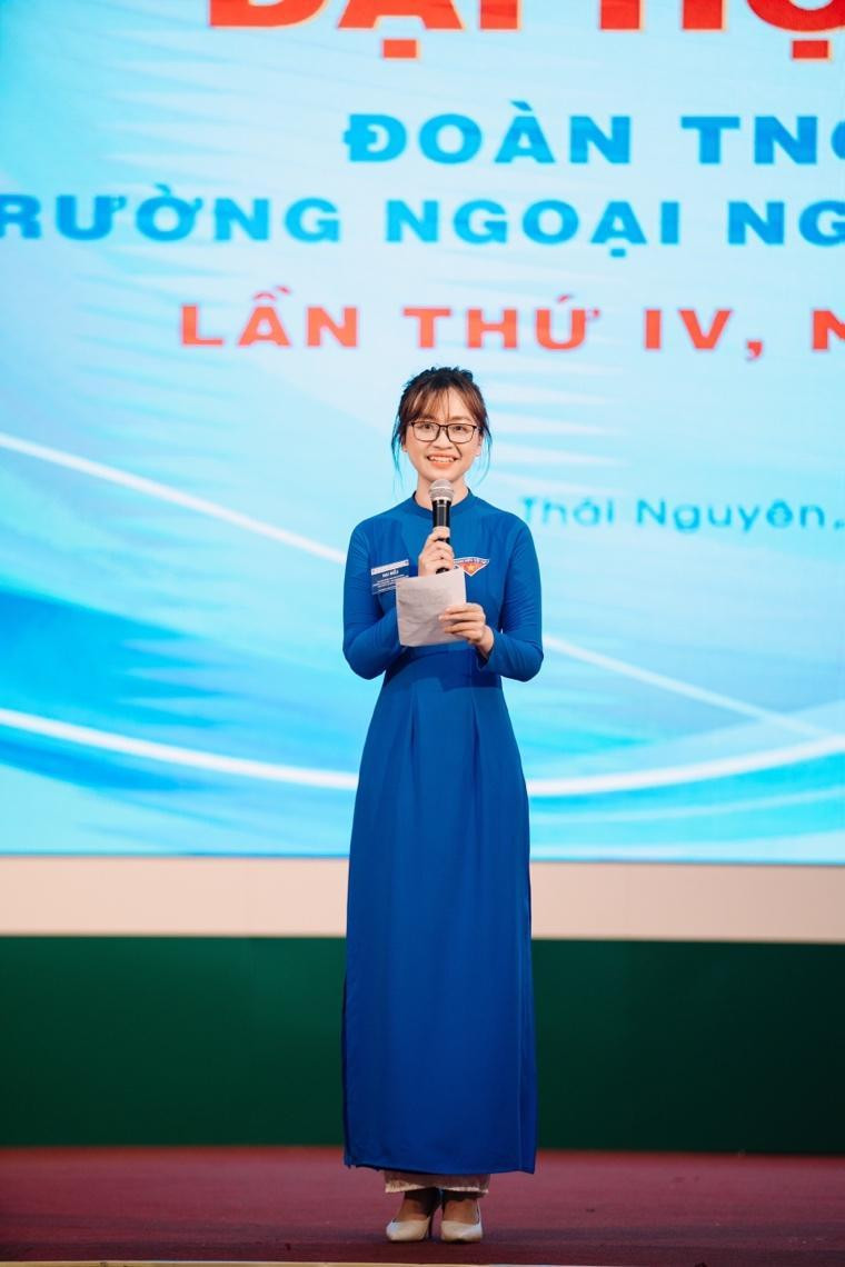 Thuý Quỳnh đã khẳng định được năng lực của bản thân, trở thành "cánh chim đầu đàn" của Đoàn - Hội Trường Ngoại ngữ, Đại học Thái Nguyên.