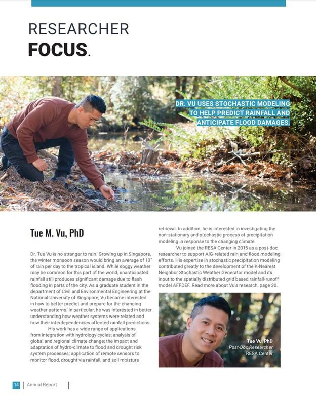 Một số nghiên cứu sau Tiến sĩ của Vũ Minh Tuệ trong kỷ yếu của Trung tâm nghiên cứu hệ thống và kỹ thuật rủi ro (RESA) tại Đại học Clemson năm 2016.