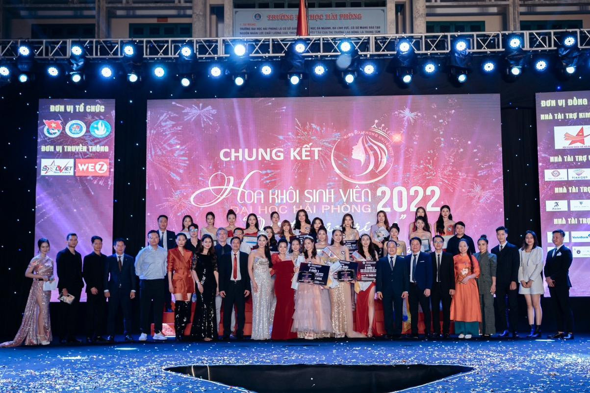 Đêm Chung kết Cuộc thi Hoa khôi Sinh viên Đại học Hải Phòng (Miss Haiphong University) với chủ đề “Vẻ đẹp của trí tuệ” diễn ra ngày 16/11/2022. Đêm Chung kết Cuộc thi Hoa khôi Sinh viên Đại học Hải Phòng (Miss Haiphong University) với chủ đề “Vẻ đẹp của trí tuệ” diễn ra ngày 16/11/2022.