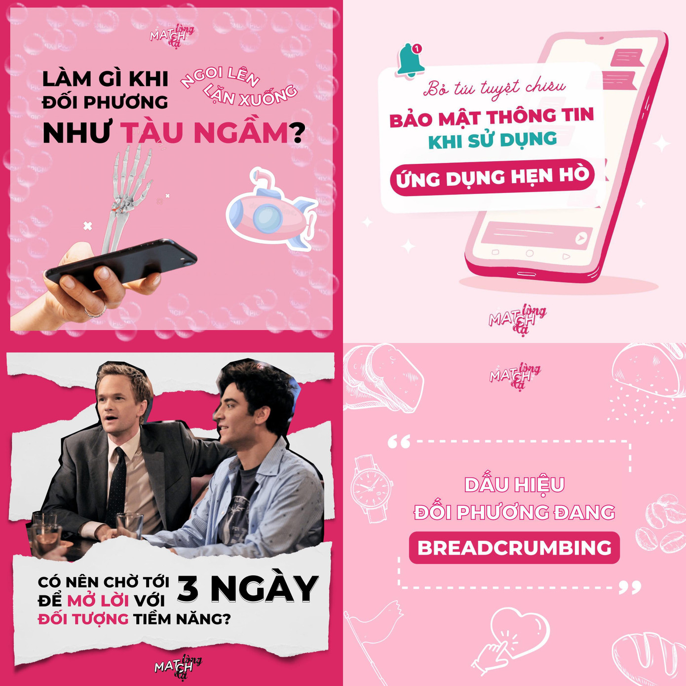 Dự án "Match Lòng Match Dạ" đưa đến nhiều thông tin xoay quanh chủ đề hẹn hò trực tuyến.