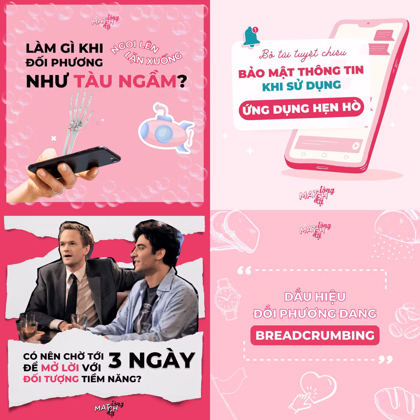 Dự án "Match Lòng Match Dạ" đưa đến nhiều thông tin xoay quanh chủ đề hẹn hò trực tuyến.