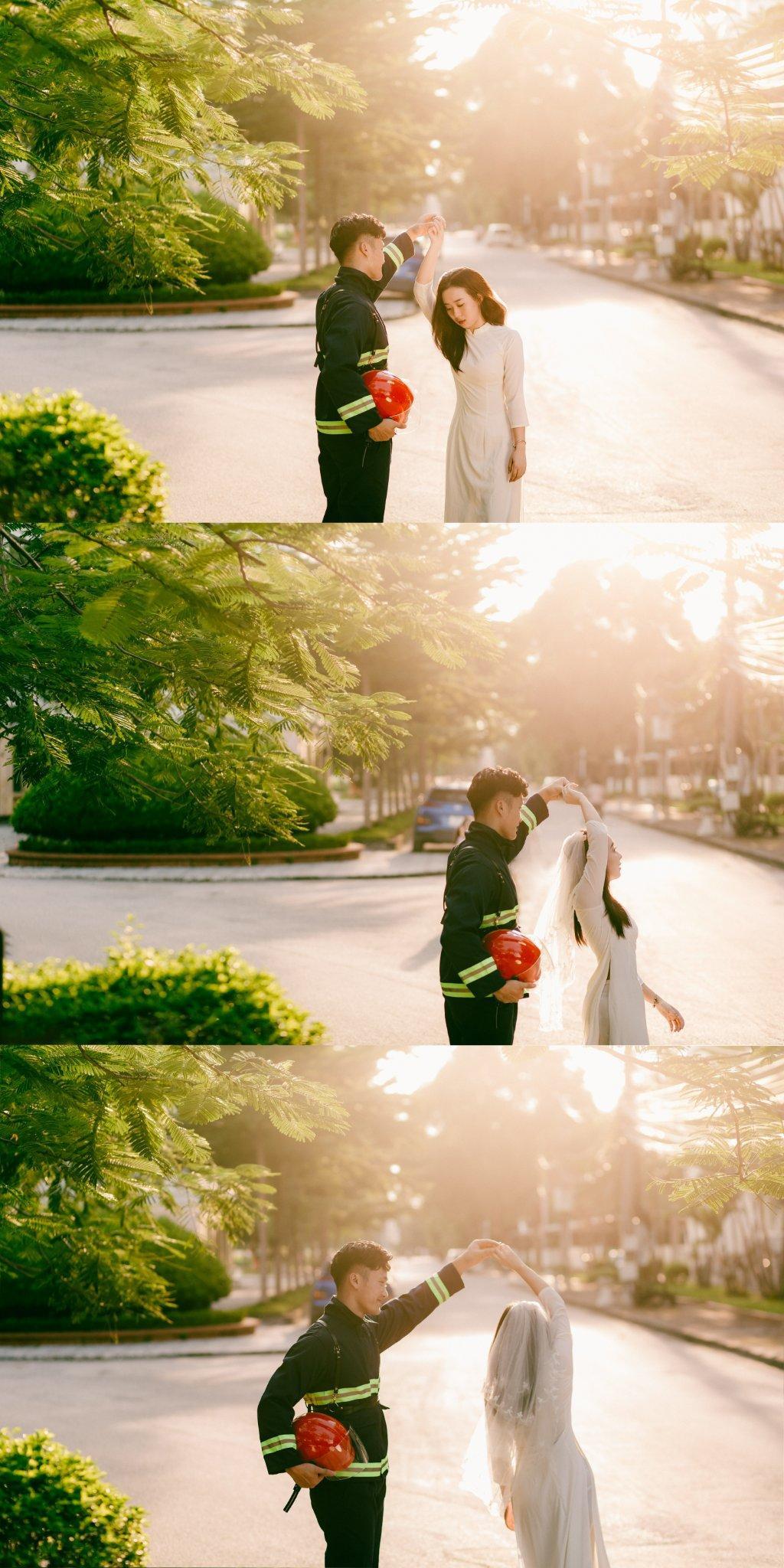 Bộ ảnh được chụp nhằm tỏ lòng biết ơn đối với những người lính đặc biệt là những người lính cứu hoả đã xả thân hy sinh vì dân vì nước.