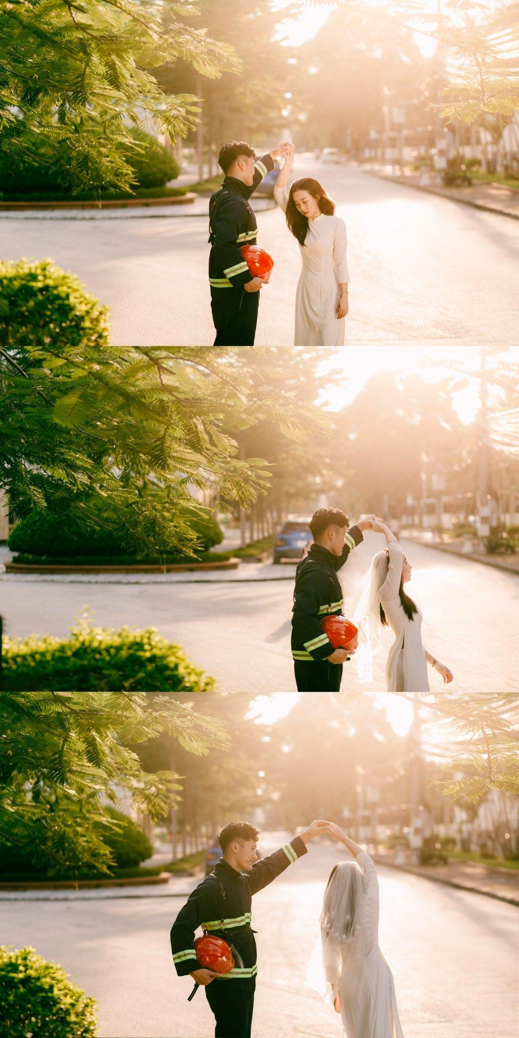 Bộ ảnh được chụp nhằm tỏ lòng biết ơn đối với những người lính đặc biệt là những người lính cứu hoả đã xả thân hy sinh vì dân vì nước.