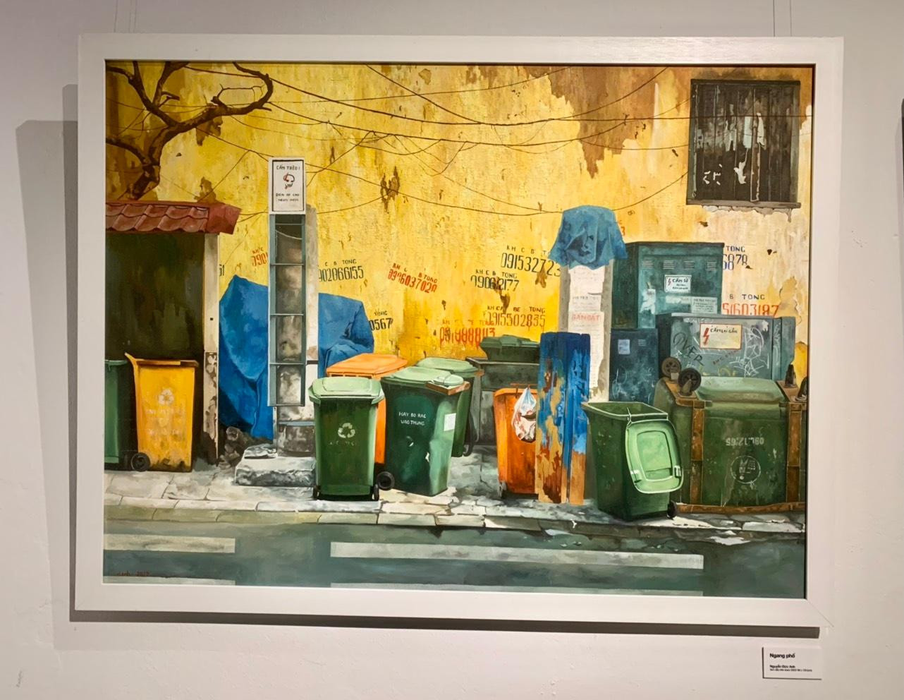 Tác phẩm ''Ngang phố'' của họa sĩ Nguyễn Đức Anh. Tác phẩm ''Ngang phố'' của họa sĩ Nguyễn Đức Anh.