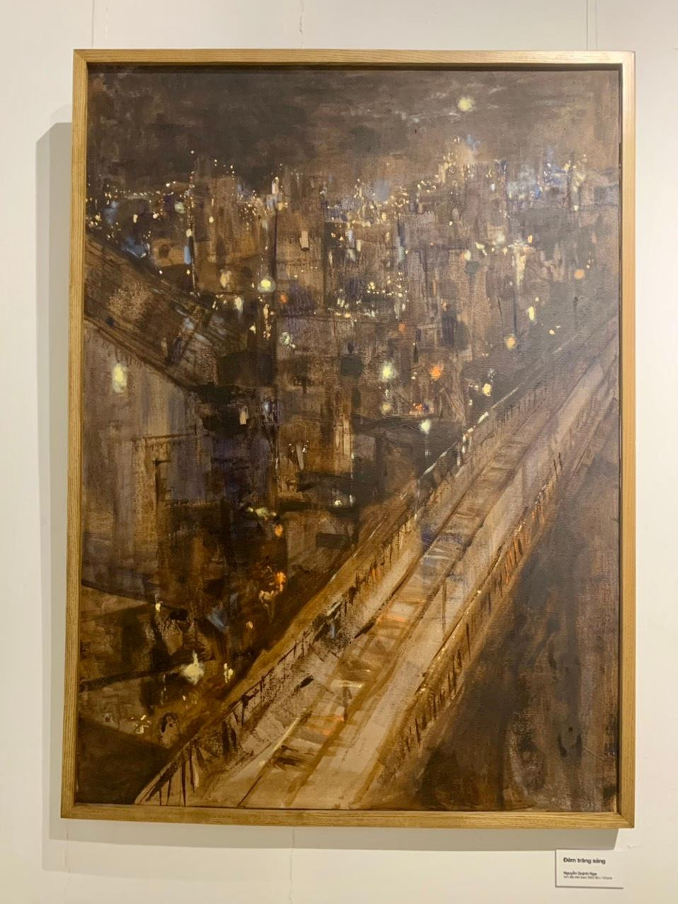 Tác phẩm ''Đêm trăng sáng'' của họa sĩ Nguyễn Quỳnh Nga. Tác phẩm ''Đêm trăng sáng'' của họa sĩ Nguyễn Quỳnh Nga.