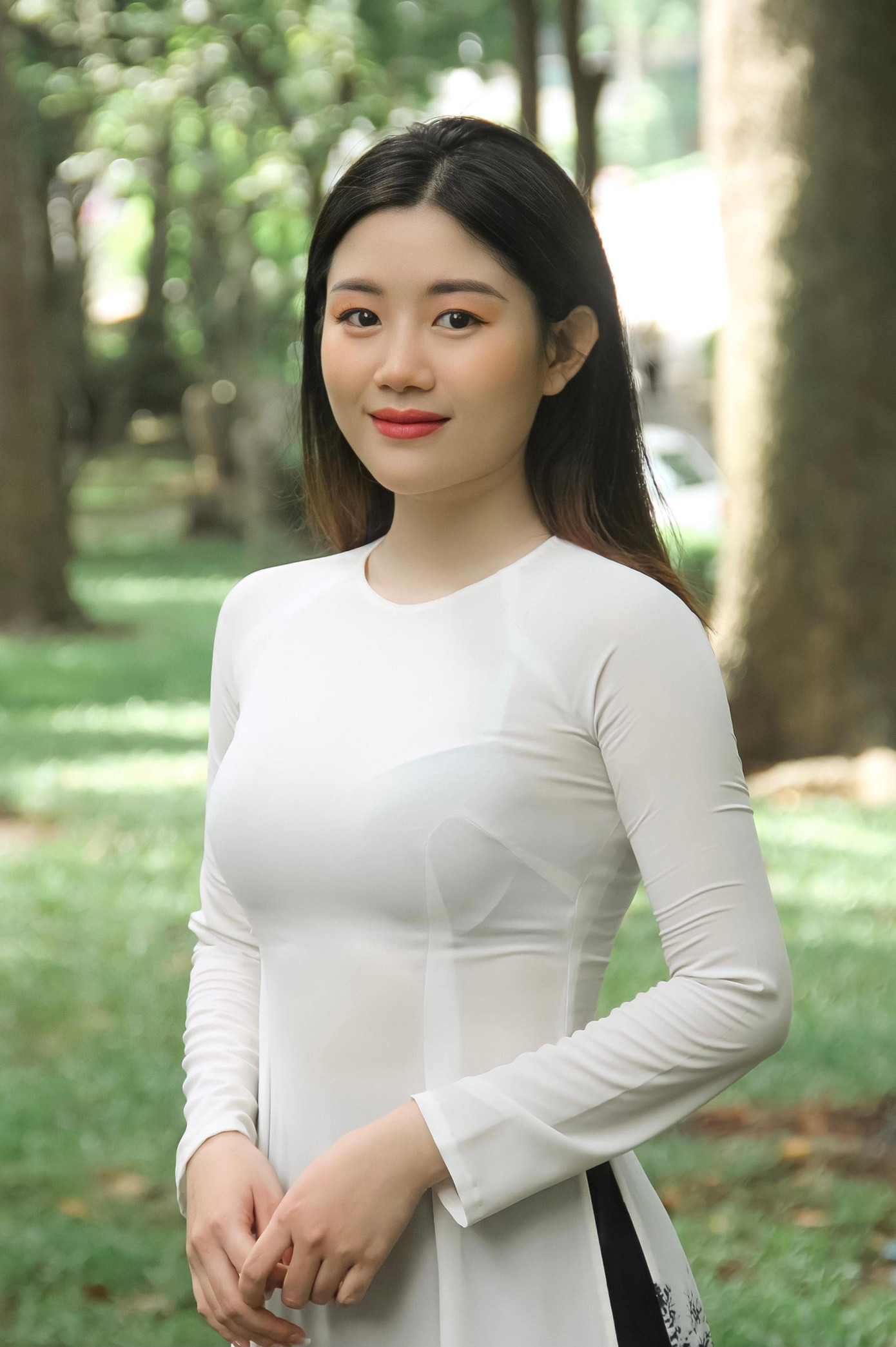 Ngọc Vân sở hữu vẻ đẹp dịu dàng, nhẹ nhàng.