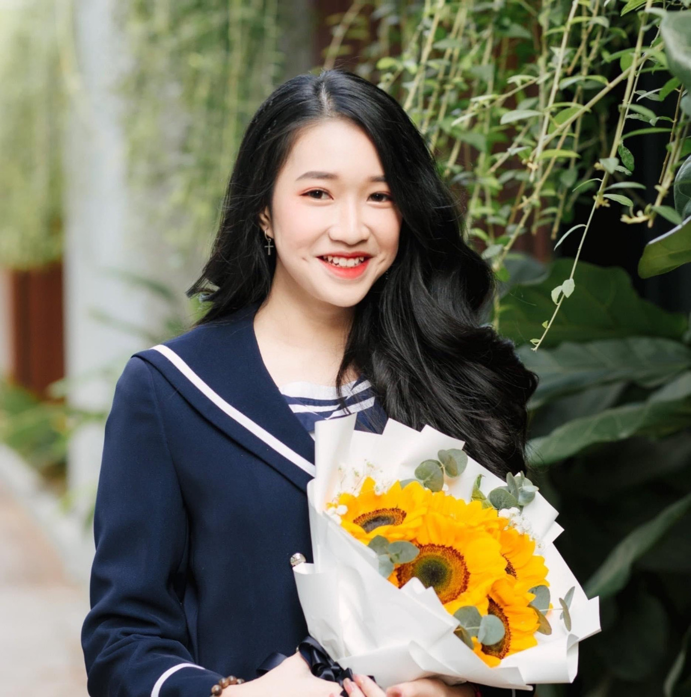 Mai Ngọc Hà cô gái gốc Hà Nội, sinh viên Khoa Chất lượng cao, Trường Đại học Luật Hà Nội.