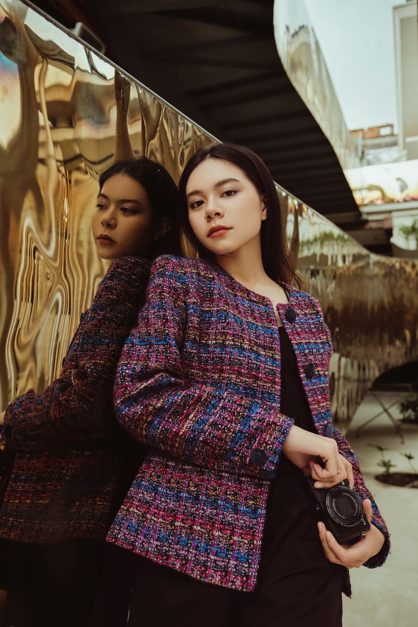 Sở hữu gương mặt mang nét cuốn hút, điện ảnh, Nhật Vy có cơ hội được bén duyên với nghệ thuật từ rất sớm.