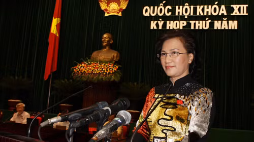 Bà Nguyễn Thị Kim Ngân được đề cử làm phó chủ tịch Quốc hội - Ảnh: Lê Kiên (Tuổi Trẻ)