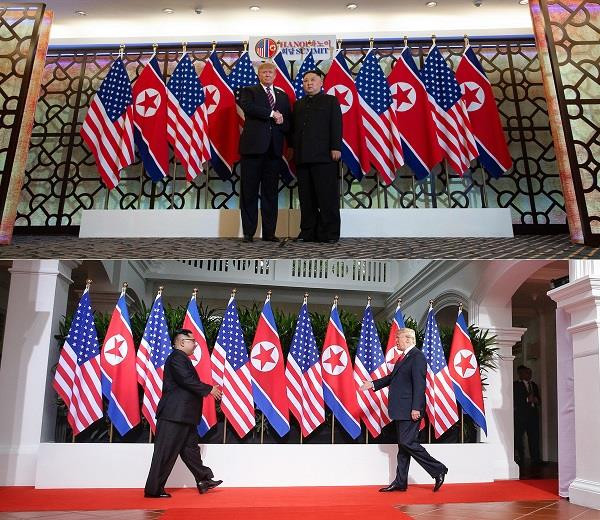 Sự khác nhau trong cái bắt tay tại Hà Nội và Singapore nói lên điều gì? ảnh 1