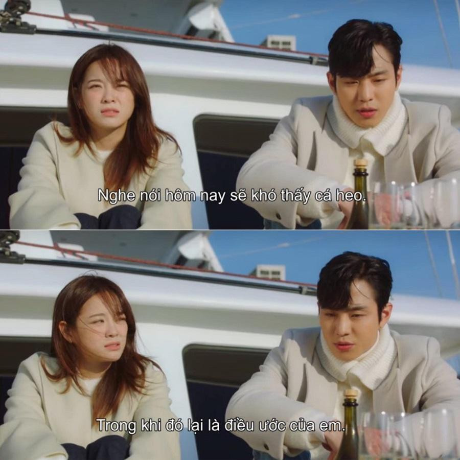 Còn biết cả việc Ha Ri rất thích ngắm cá heo.