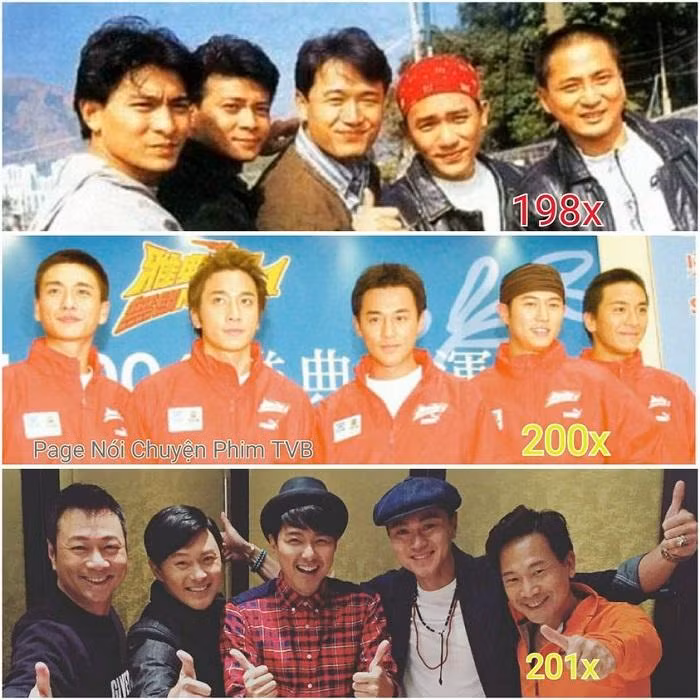 "Ngũ hổ tướng" TVB qua từng thời kỳ.