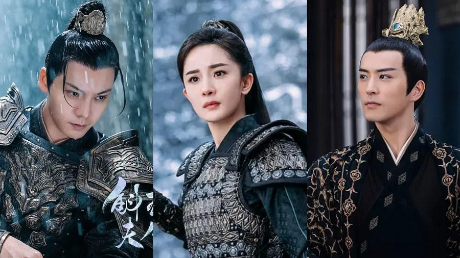 Trần Vỹ Đình, Dương Mịch, Từ Khai Sính trong "Hộc Châu Phu Nhân". Trần Vỹ Đình, Dương Mịch, Từ Khai Sính trong "Hộc Châu Phu Nhân".