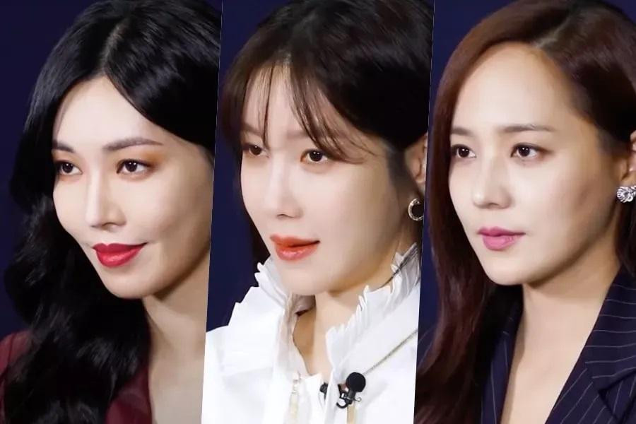 Ba nữ diễn viên chính từ trái qua: Kim So Yeon, Lee Ji Ah và Eugene.