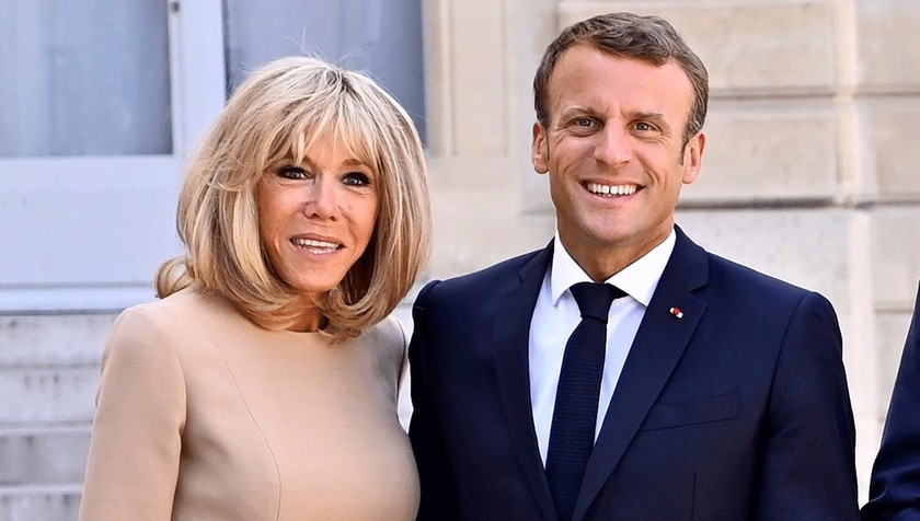Tổng thống Pháp Emmanuel Macron và Phu nhân. Tổng thống Pháp Emmanuel Macron và Phu nhân.