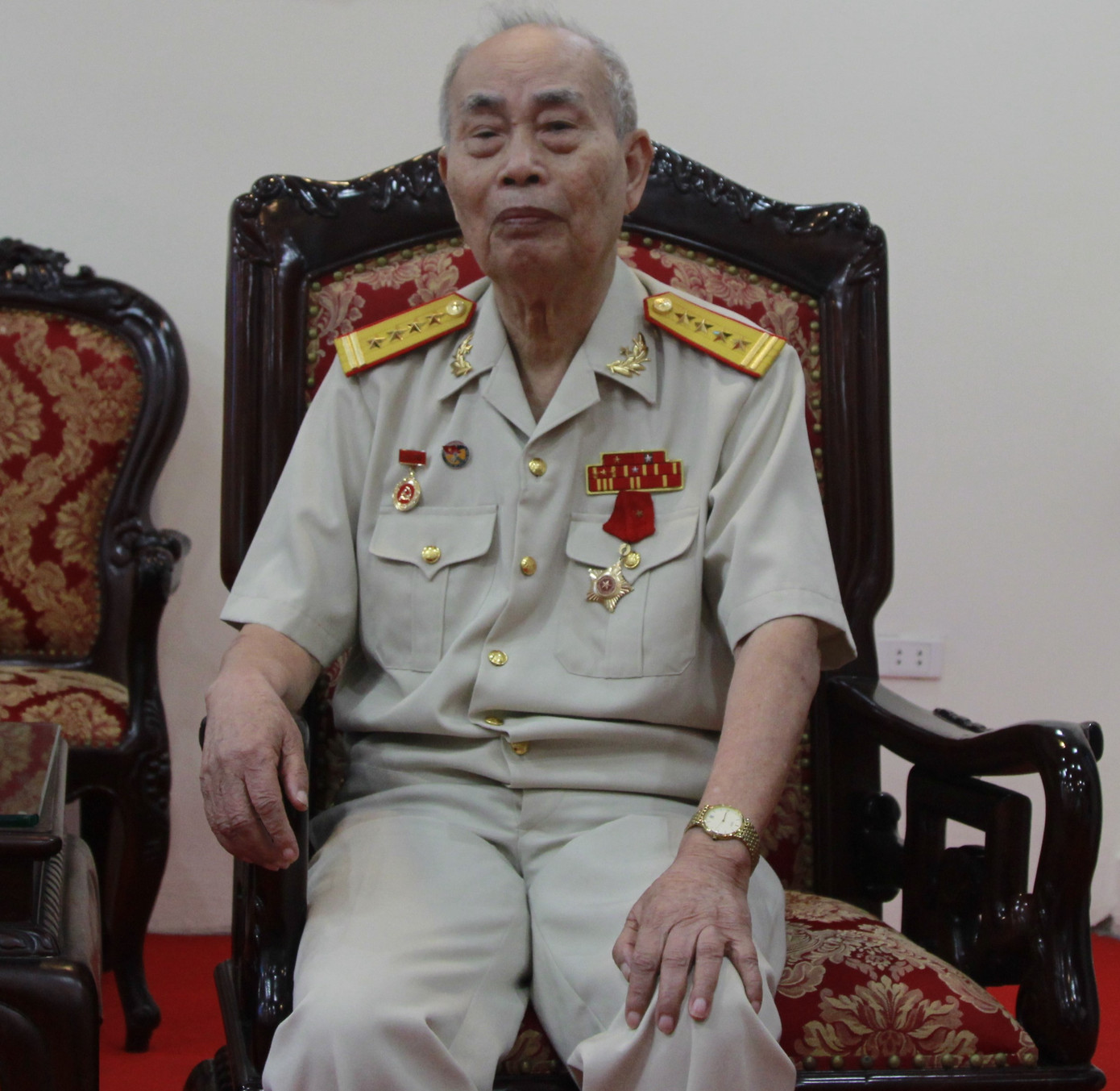 Ông Nguyễn Thụ - nguyên Trung Đội trưởng Trung đội 269 (Tiểu đoàn 54, Trung đoàn 102, Đại đoàn 308).