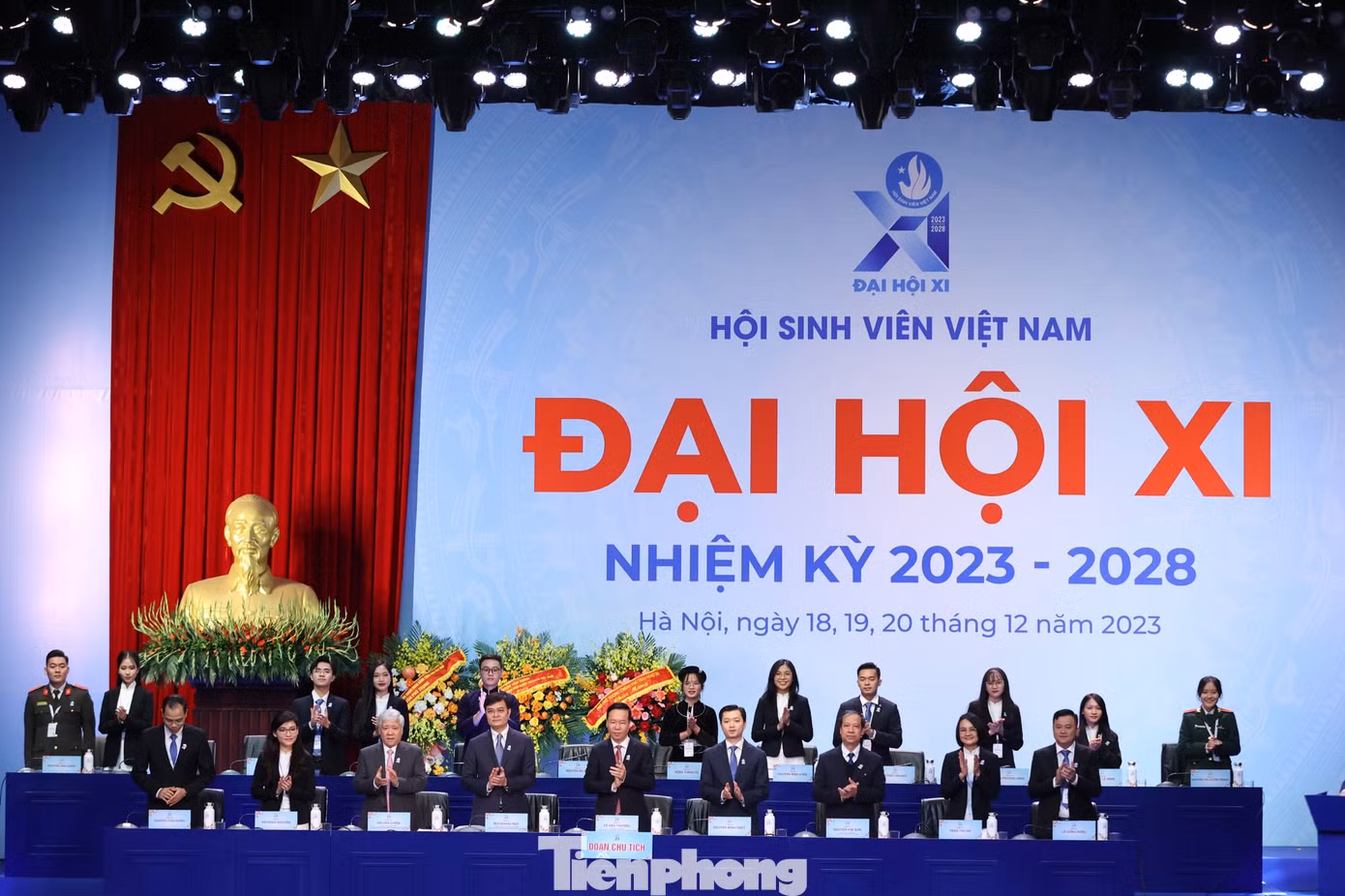 Phiên trọng thể Đại hội đại biểu toàn quốc Hội Sinh viên Việt Nam lần thứ XI diễn ra sáng 19/12. Ảnh: Như Ý