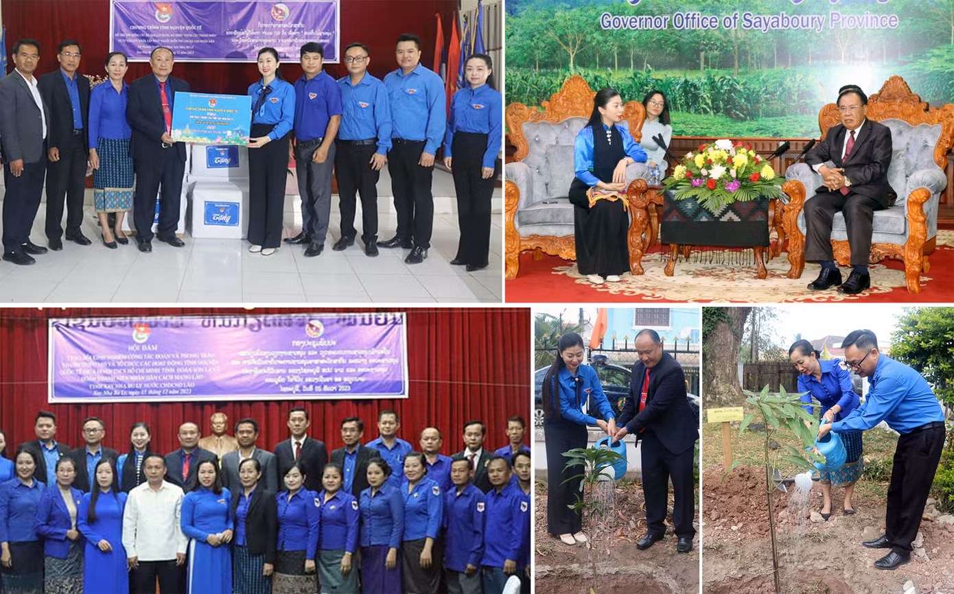 Đoàn công tác Tỉnh Đoàn Sơn La tiếp kiến lãnh đạo tỉnh Xayabury; hội đàm với lãnh đạo Tỉnh Đoàn Xayabury; và tổ chức các hoạt động ý nghĩa. Ảnh: Tỉnh Đoàn Sơn La