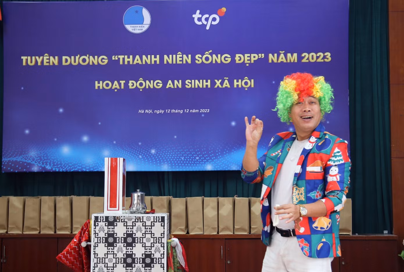 Nhiều hoạt động giao lưu, ảo thuật diễn ra trong chương trình. Ảnh: BTC