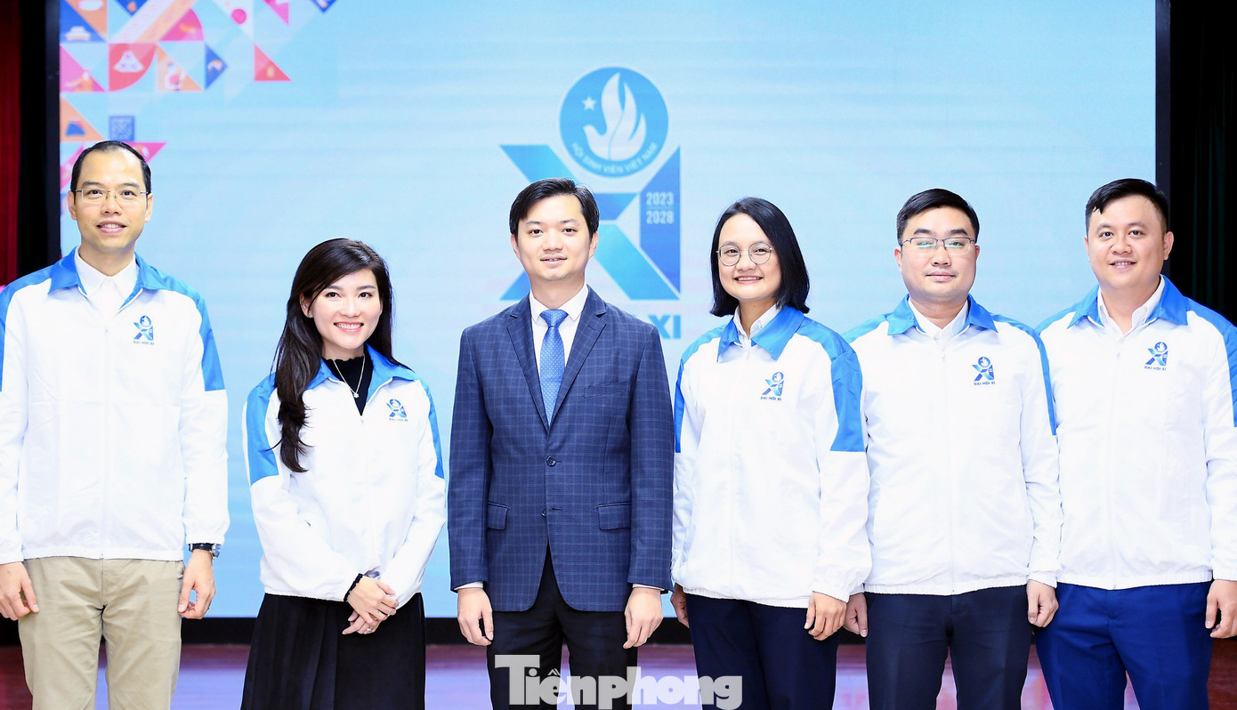 Thường trực T.Ư Hội Sinh viên Việt Nam khóa XI nhiệm kỳ 2023 - 2028. Ảnh: Dương Triều